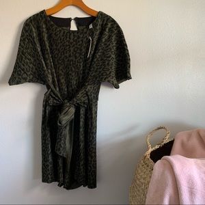 ASOS | Green Leopard Romper